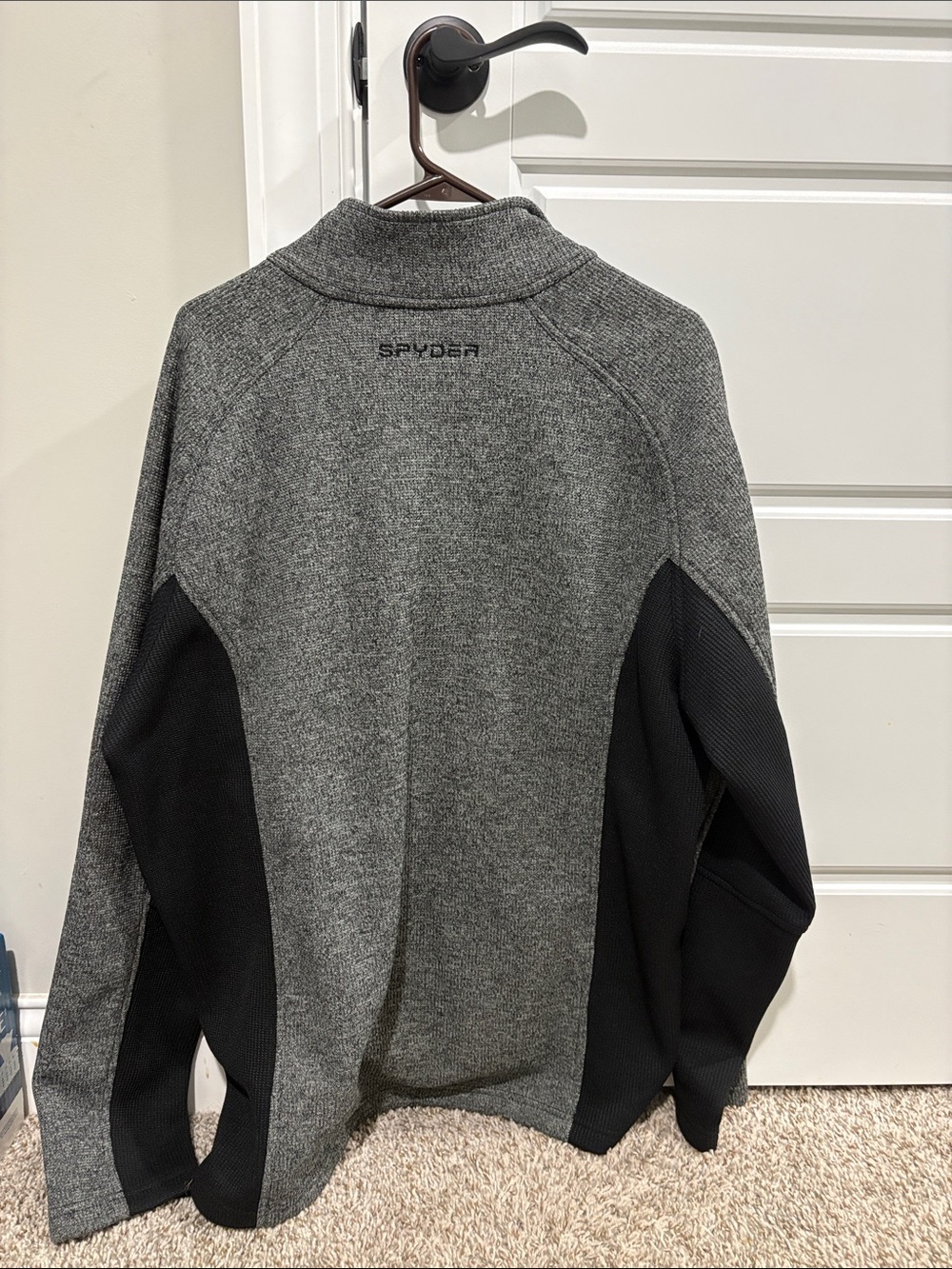 Spyder Grey & Black full-Zip Pullover - Picture 3 of 3